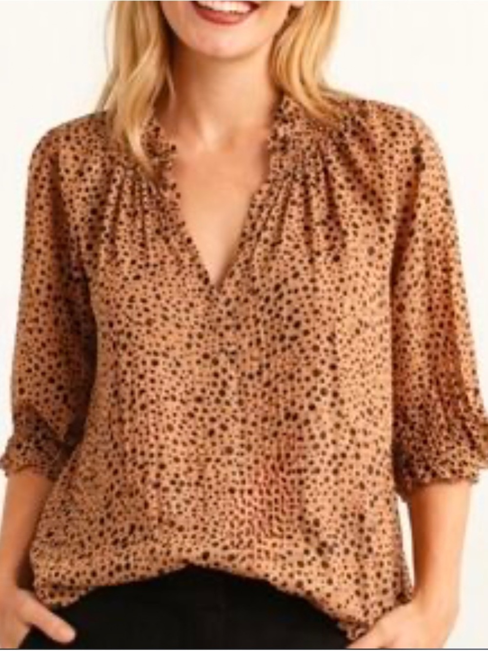 NWOT Current Air Coastal Preppy Leopard Silky Old Money Quiet
Luxury Size S